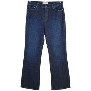 Levi's 512 Jeans Size 14 Perfectly Slimming Boot Cut Dark Denim